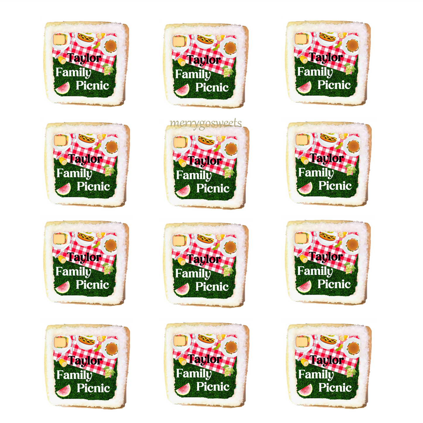 Summer Picnic Cookies (1 Dozen)