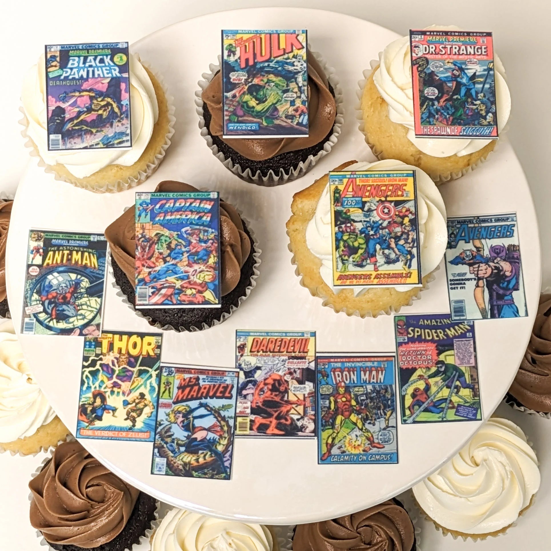 Classic Comic Book Cupcake Toppers
