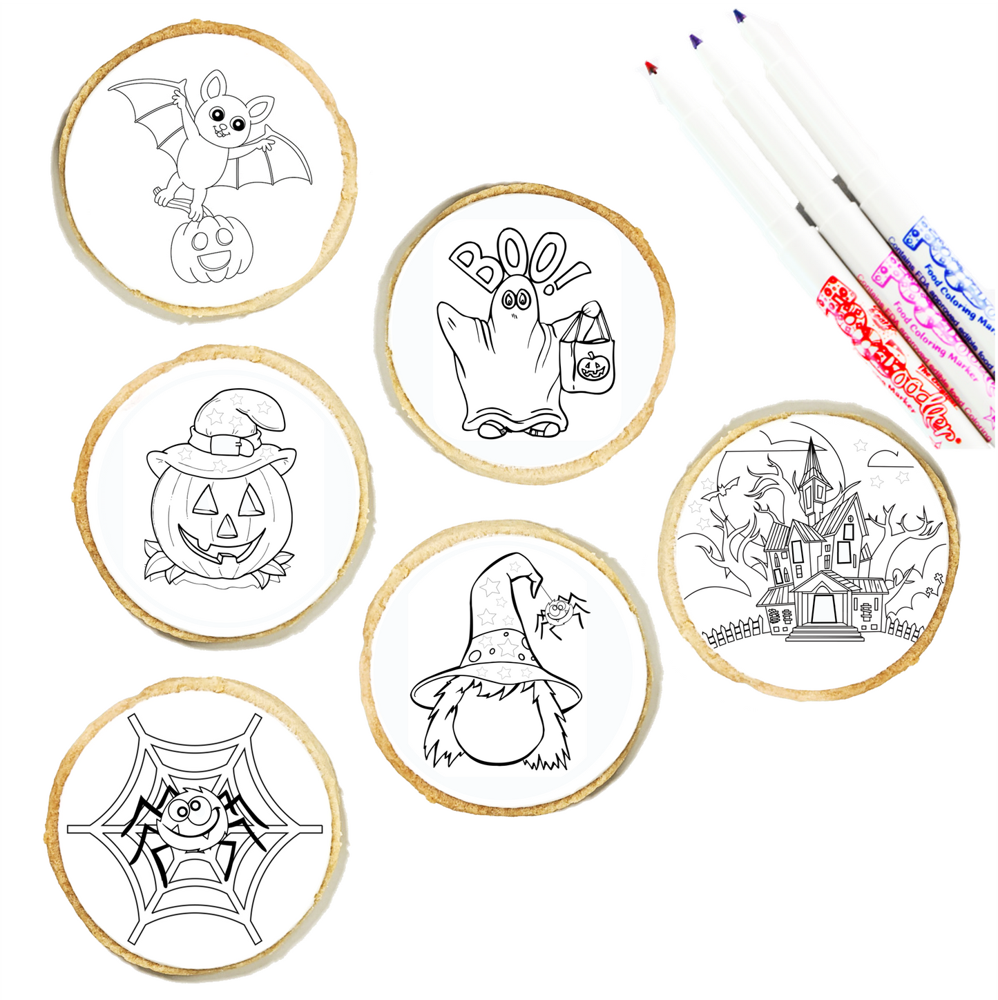 Halloween Cookie Coloring Kit