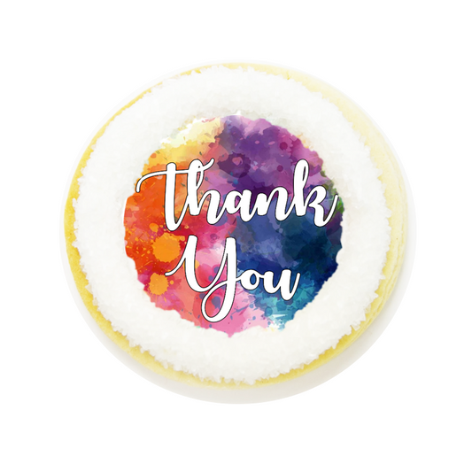 Watercolor Thank You Cookies