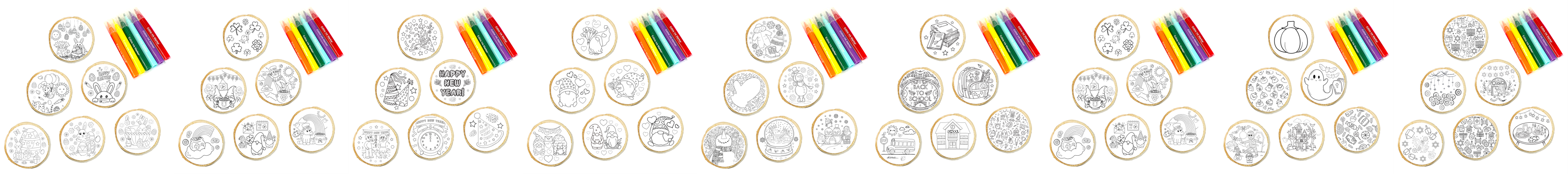 Cookie Coloring and Activity Kits