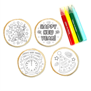 New Year Cookie Coloring Kit