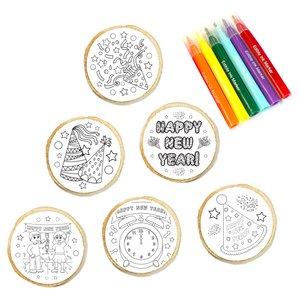 New Year Cookie Coloring Kit