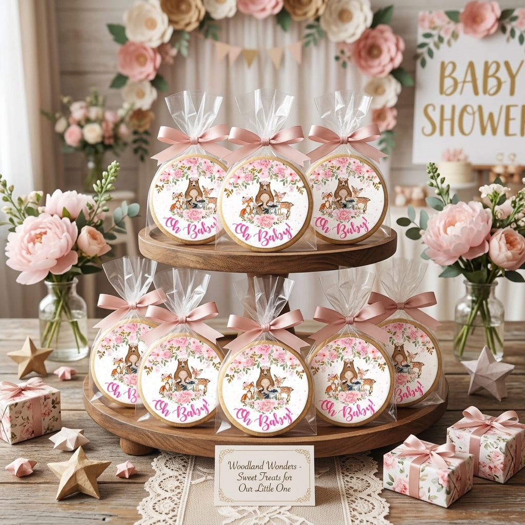 Woodland Pink Cookies