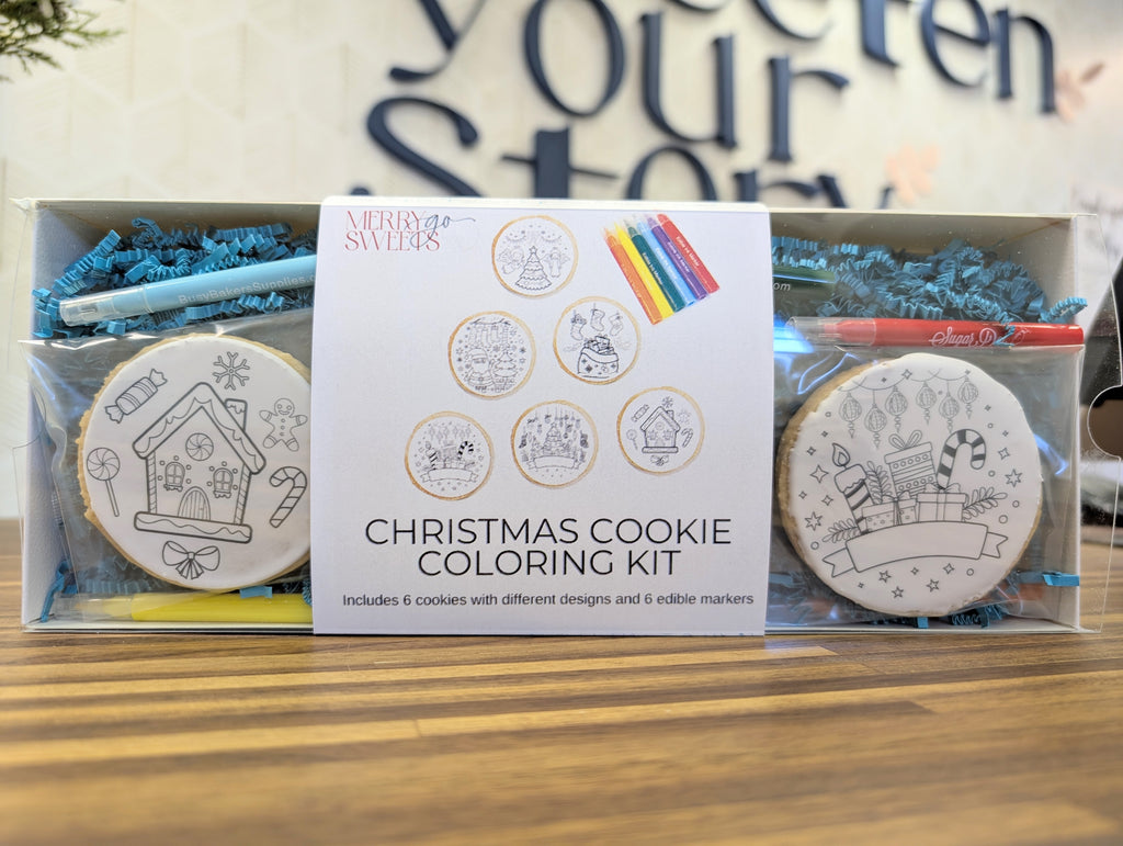 Christmas Cookie Coloring Kit 6-Pack