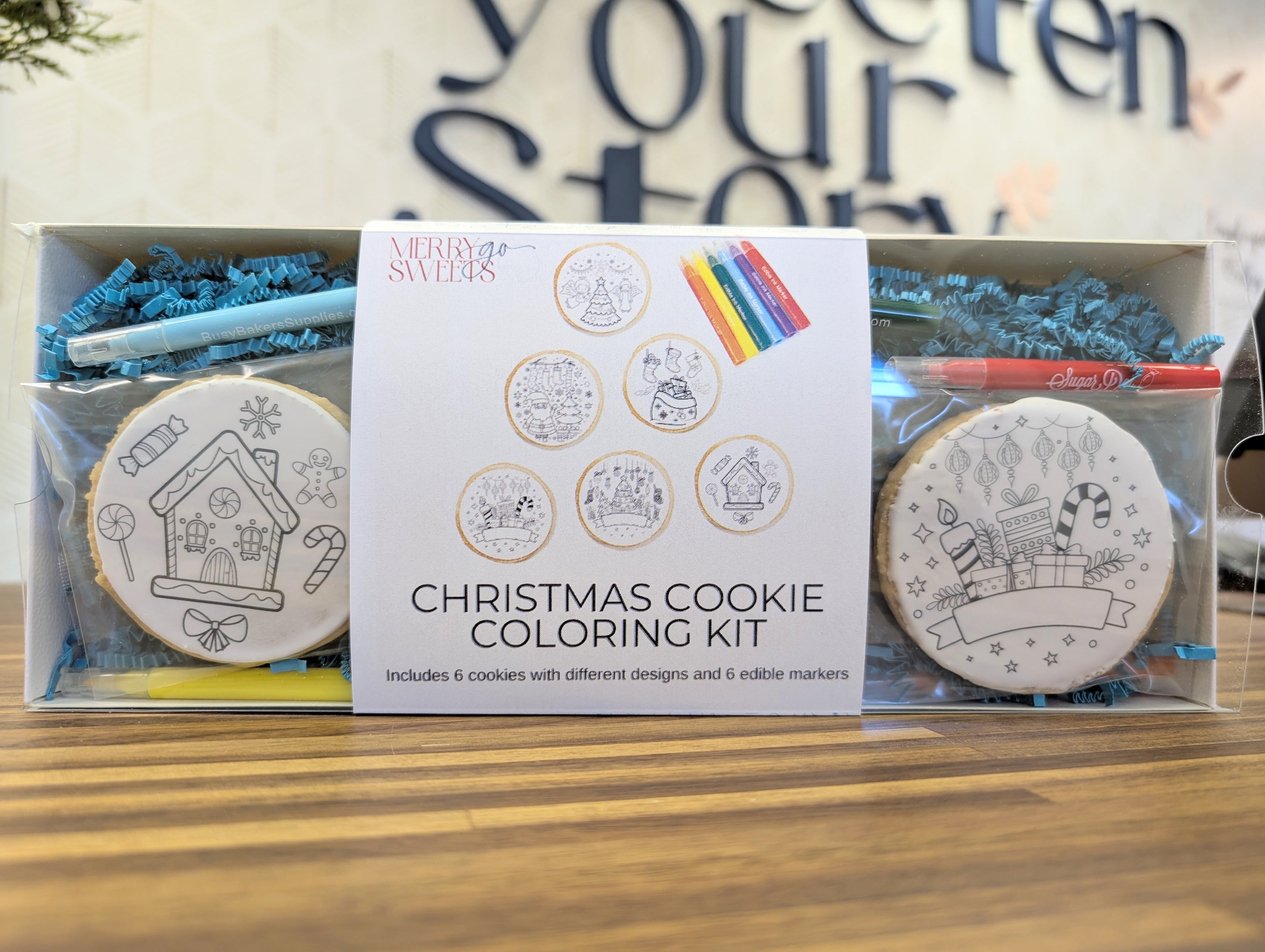 Christmas Cookie Coloring Kit 6-Pack