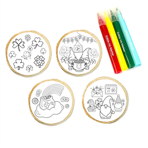 St. Patrick's Day Cookie Coloring Kit 4-Pack