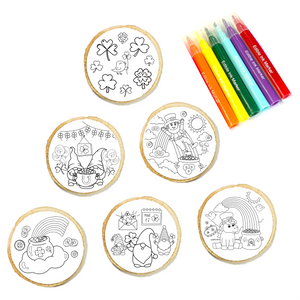 St. Patrick's Day Cookie Coloring Kit 6-Pack