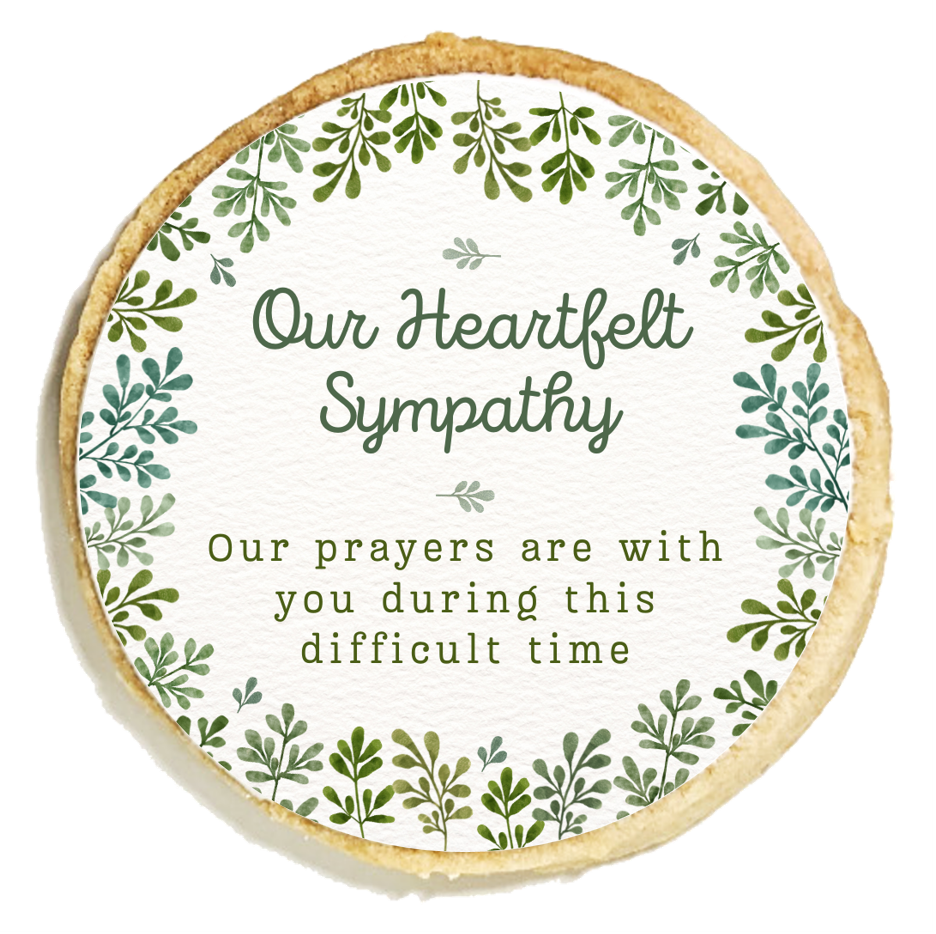 Sympathy Floral Leaves Cookies