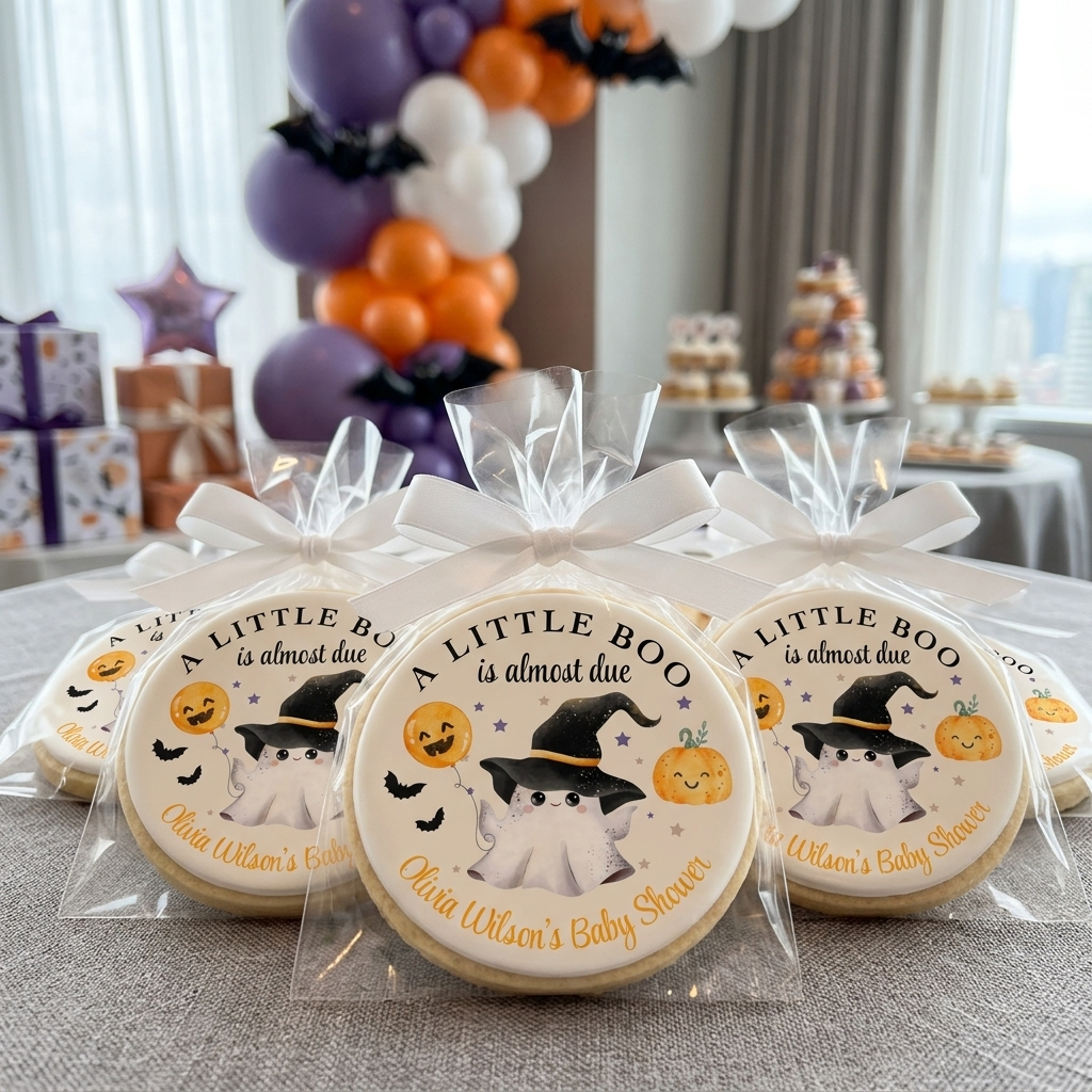 A Little Boo Baby Shower Cookies