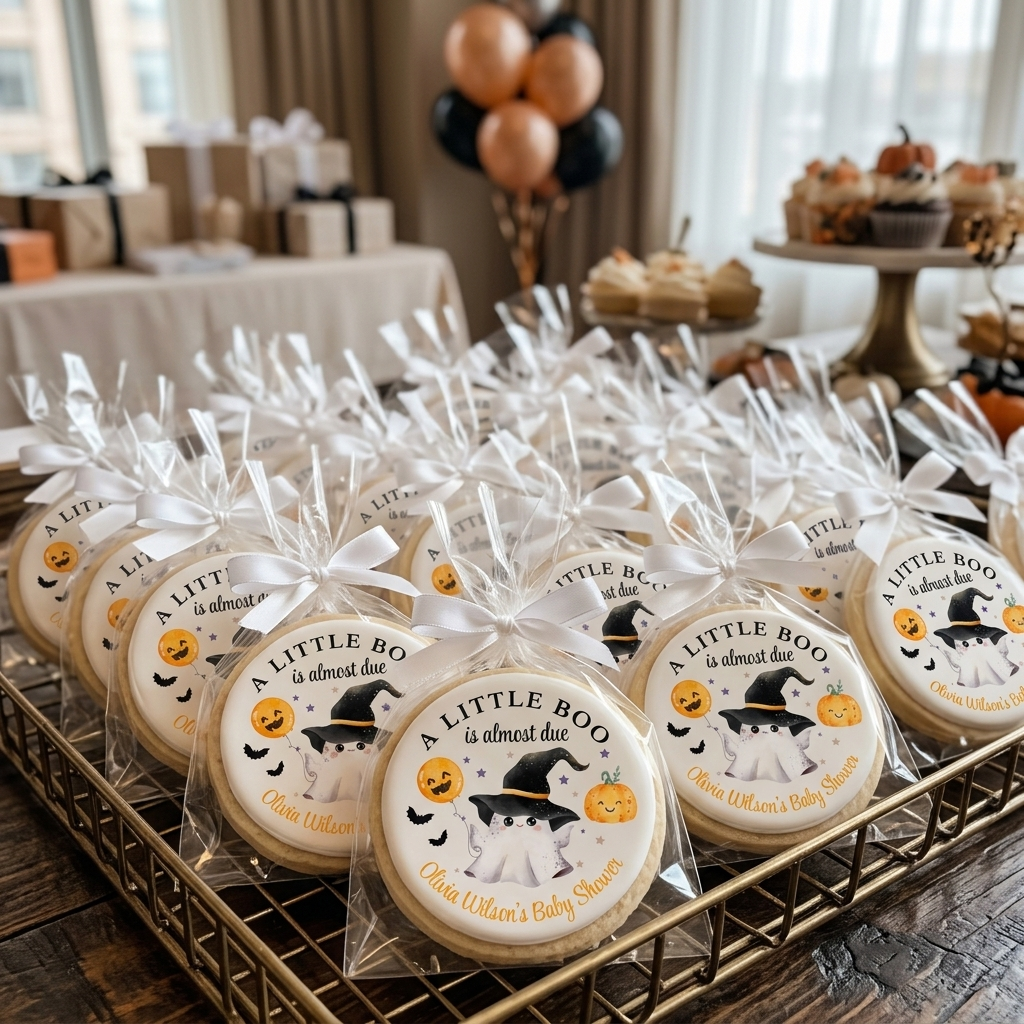 A Little Boo Baby Shower Cookies