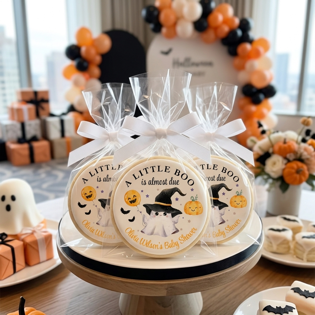 A Little Boo Baby Shower Cookies