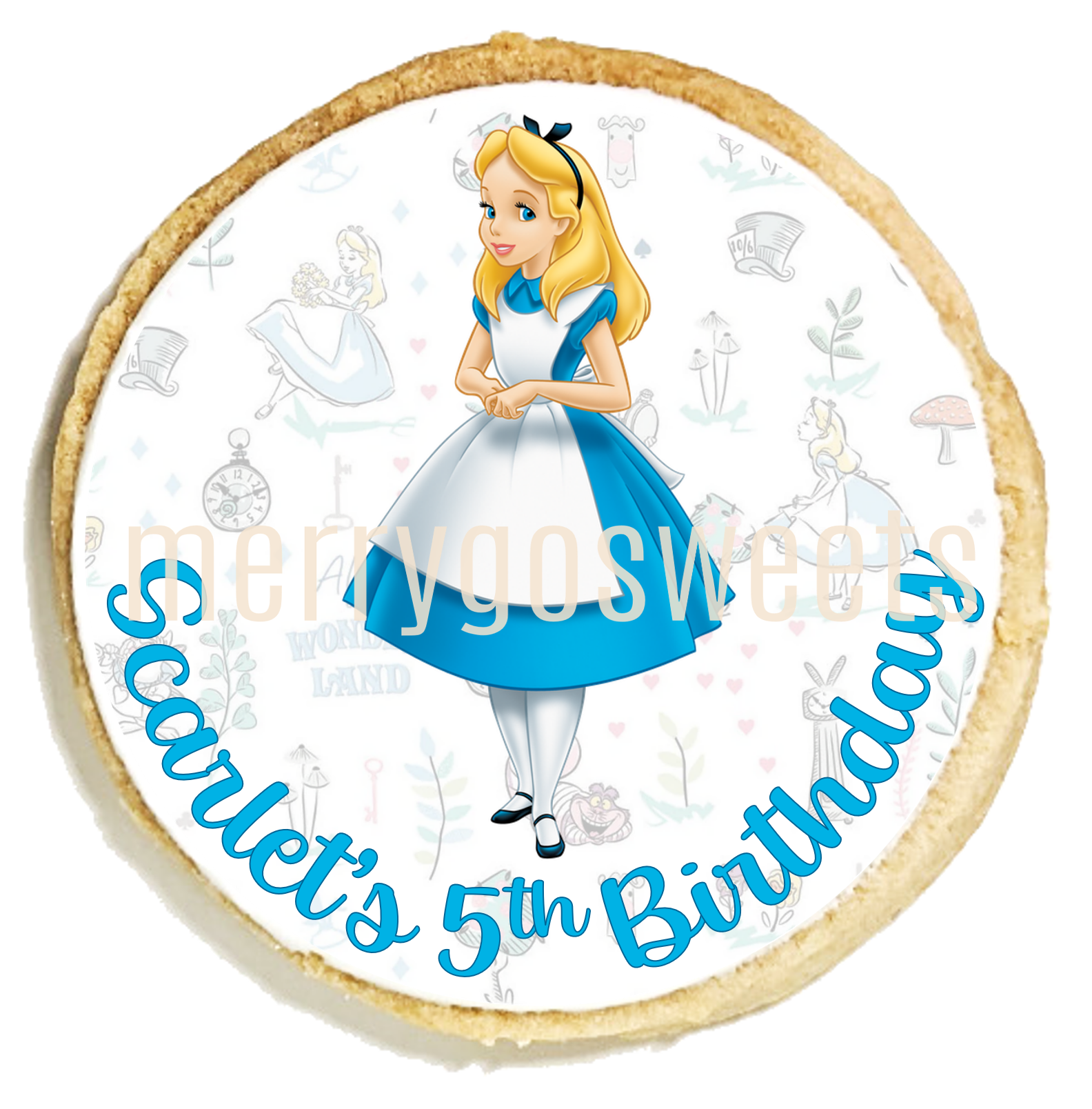 Alice in Wonderland Character Cookies
