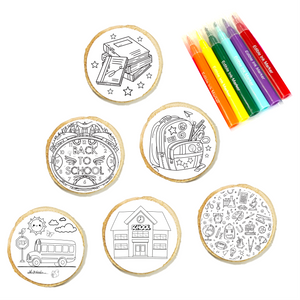 Back To School Cookie Coloring Kit