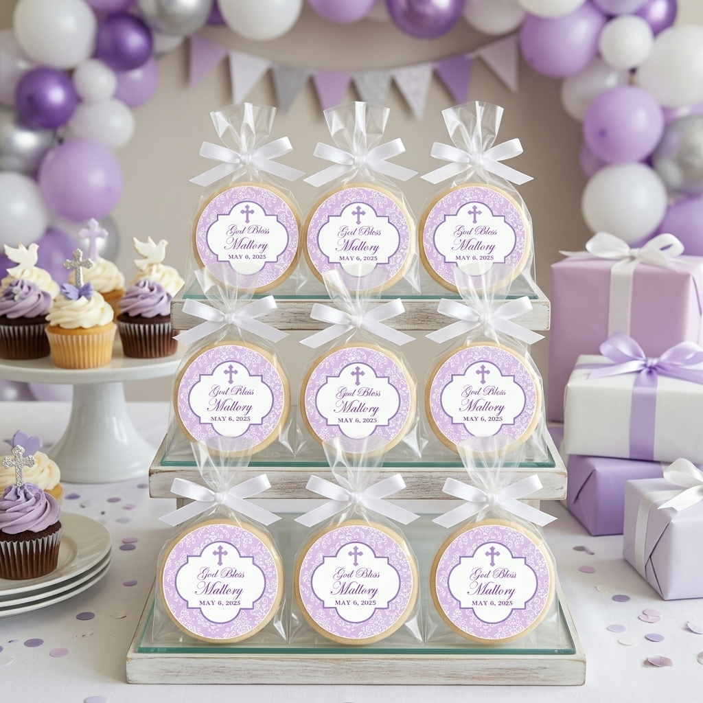 Damask Cross Cookies