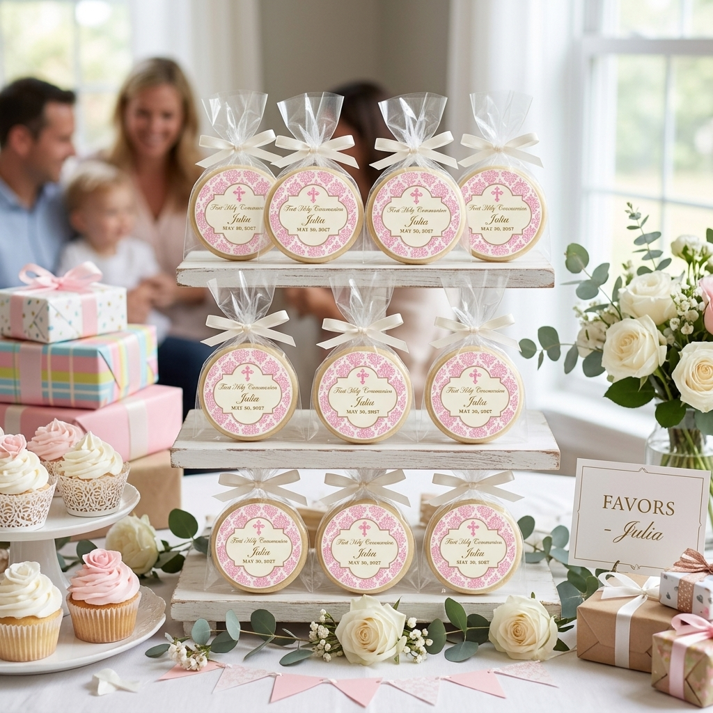 Damask Cross Cookies