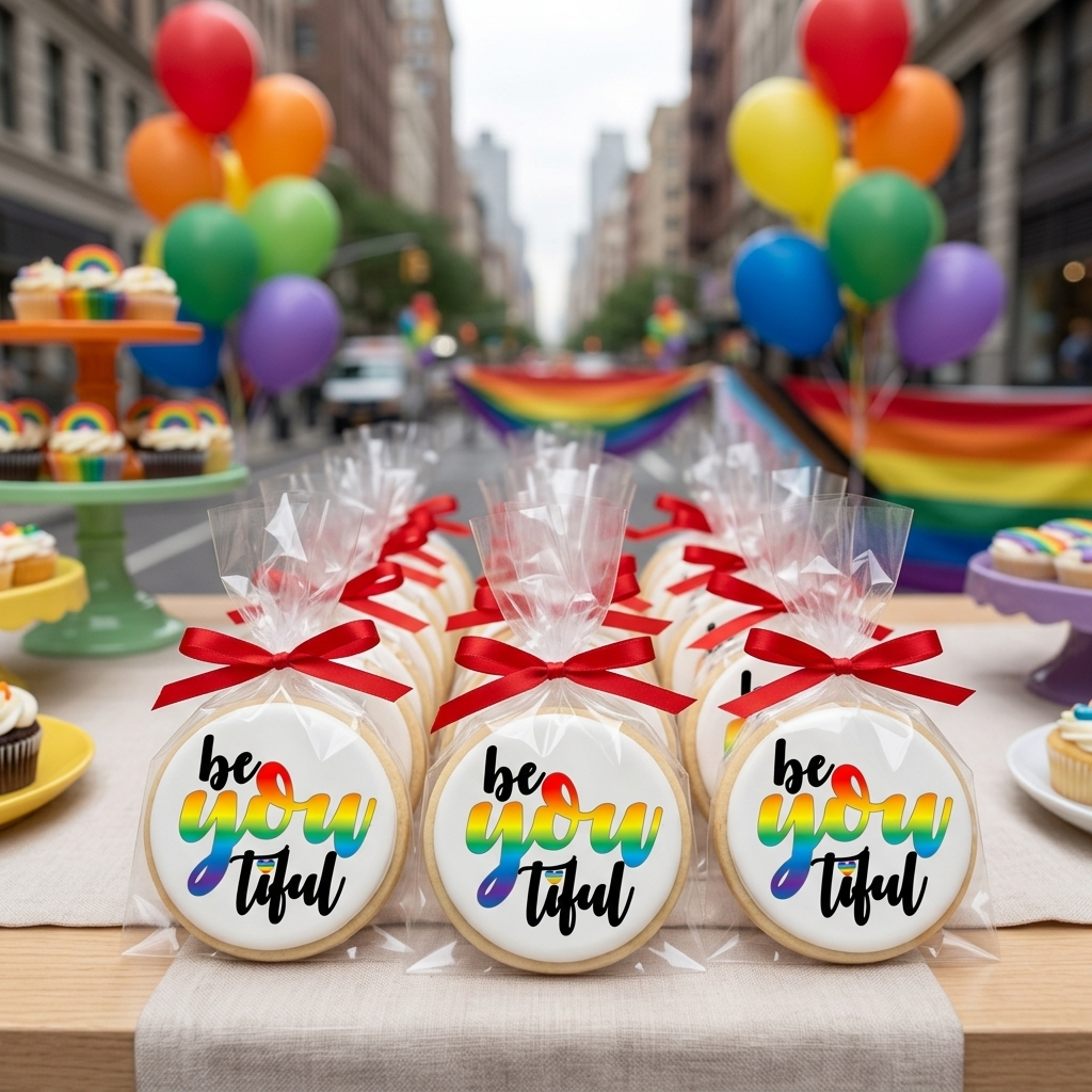 Be-YOU-tiful Rainbow Pride Cookies