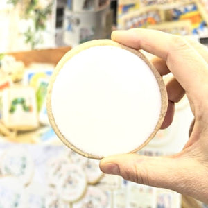 Single Blank Round Cookies
