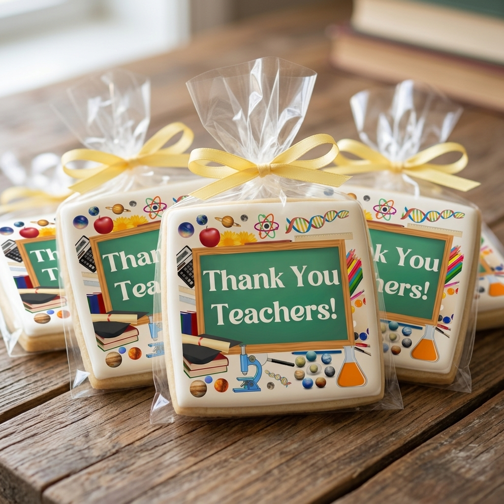 Thank You Teachers Blackboard Cookies