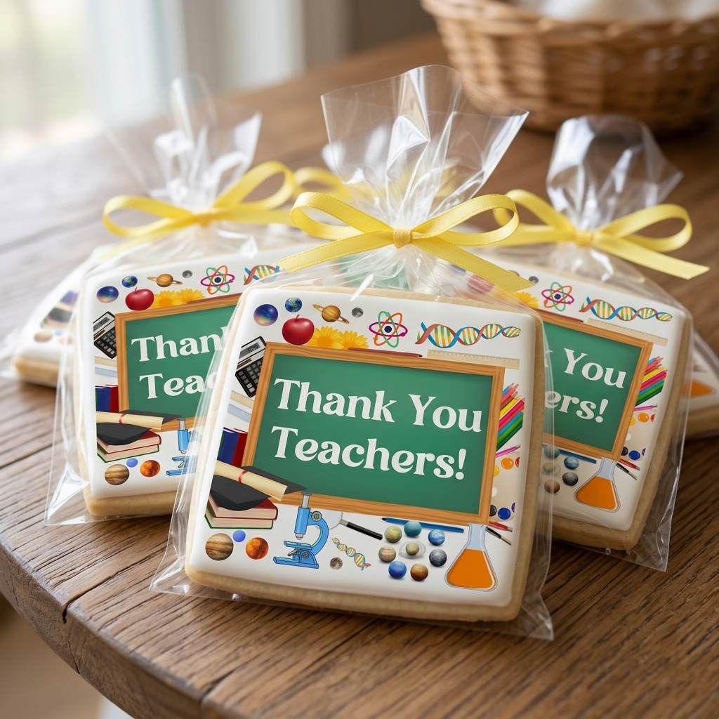 Thank You Teachers Blackboard Cookies