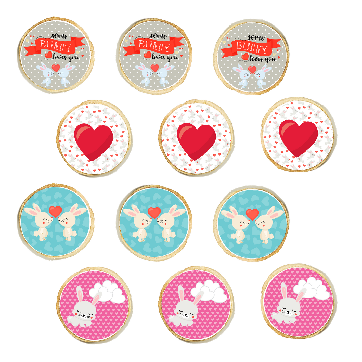 Bunny Valentine's Cookies