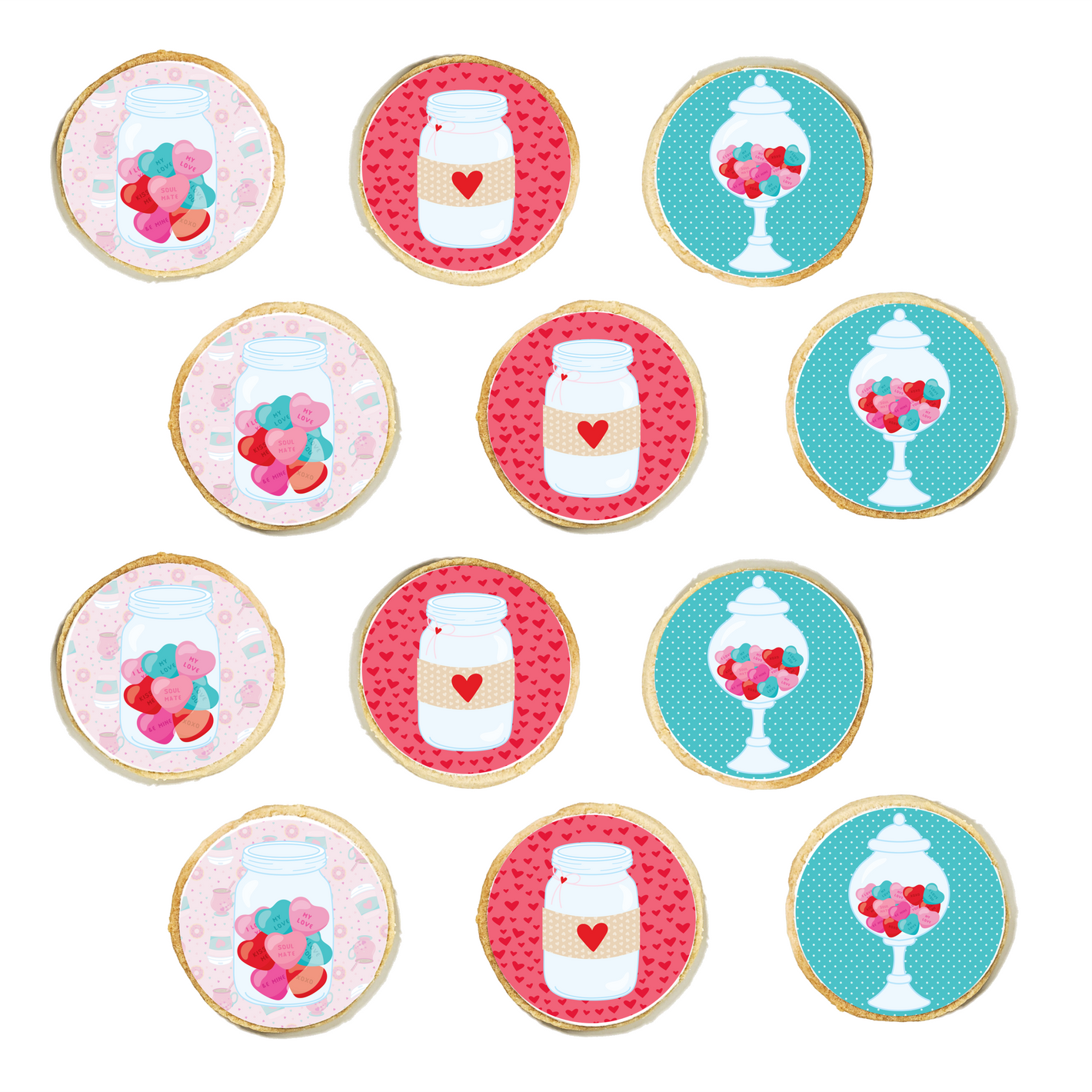 Candy Designs Valentine's Cookies