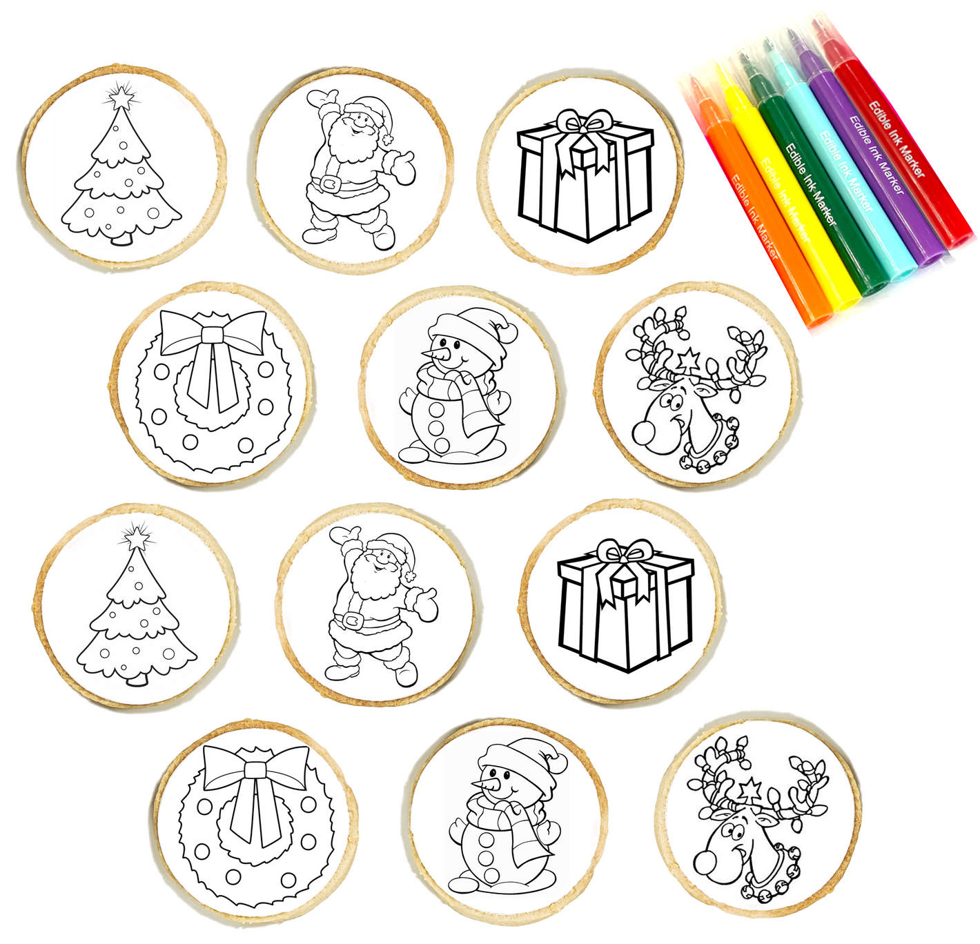 Christmas Cookie Coloring Kit