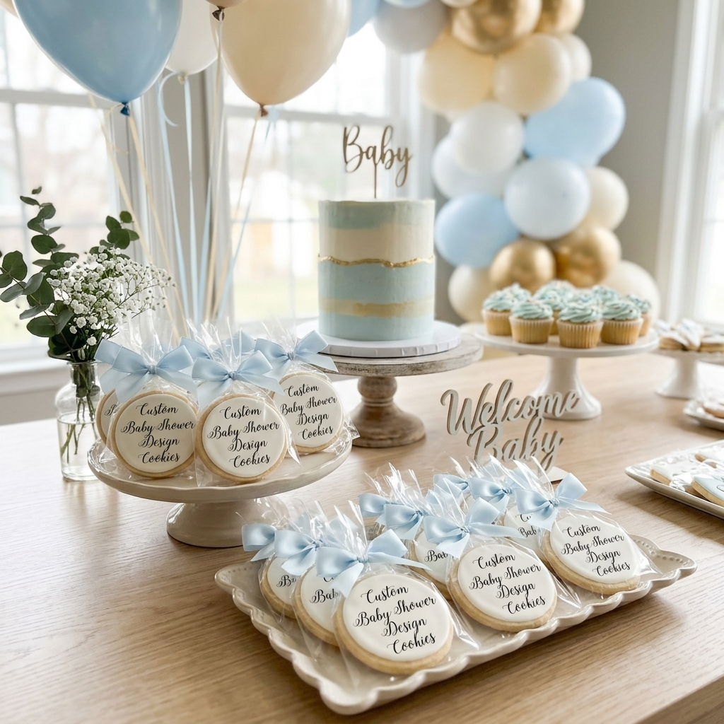 Custom Baby Shower Design Cookies