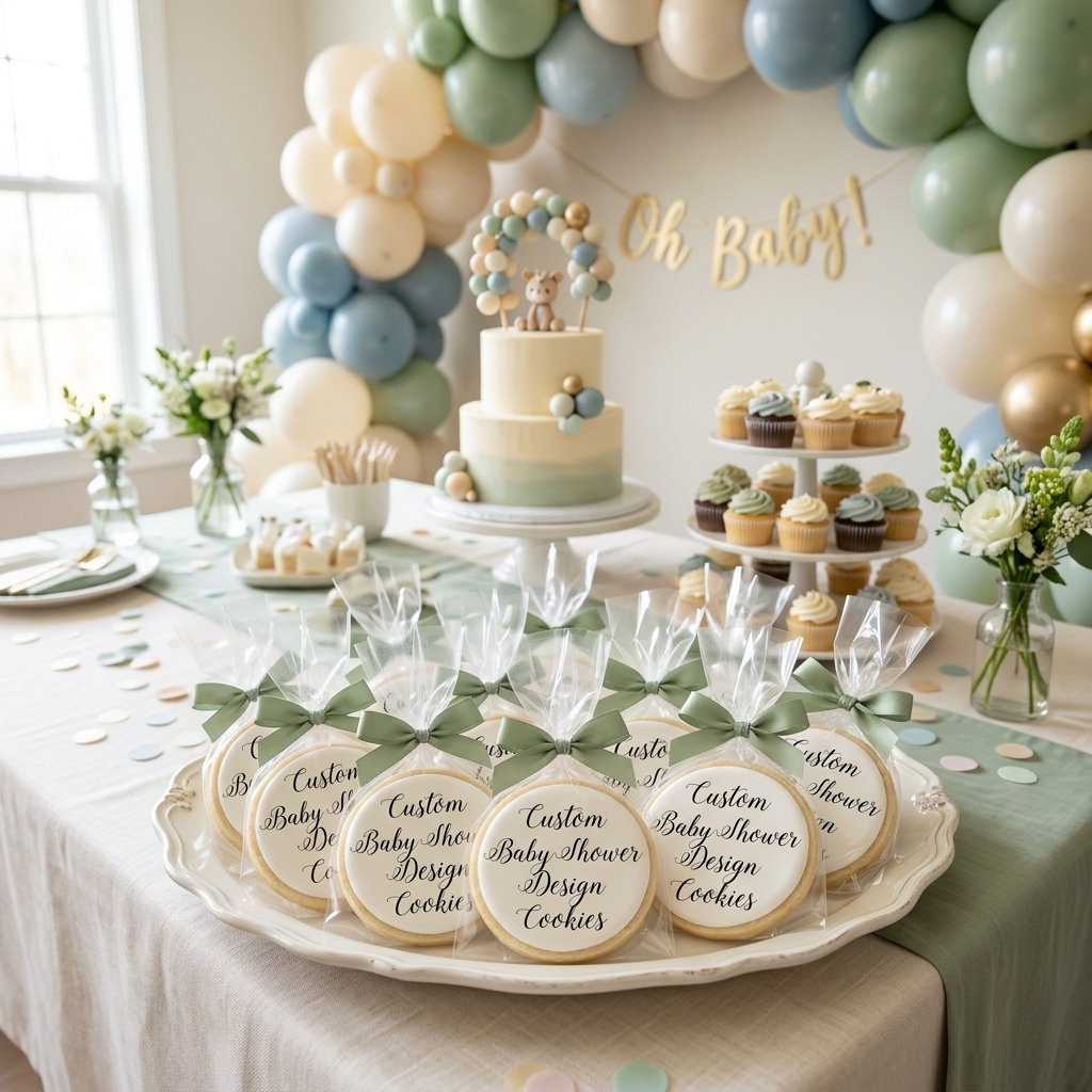 Custom Baby Shower Design Cookies