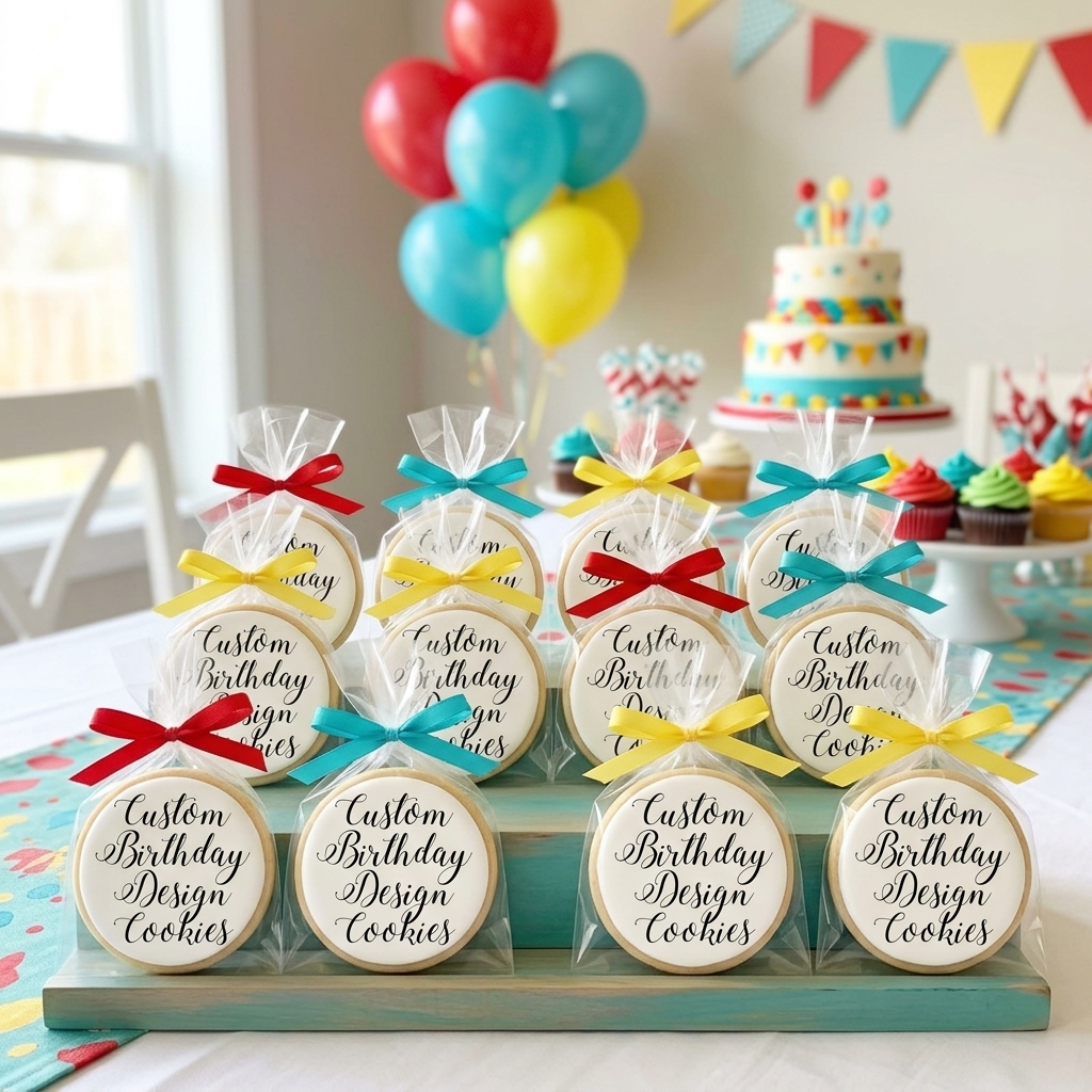 Custom Birthday Design Cookies