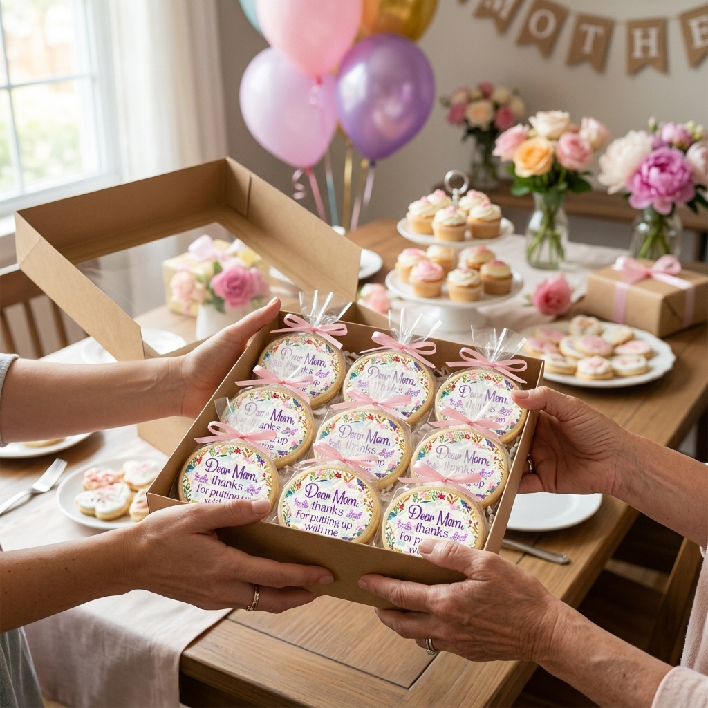 Thanks for Putting Up with Me Mother's Day Cookies