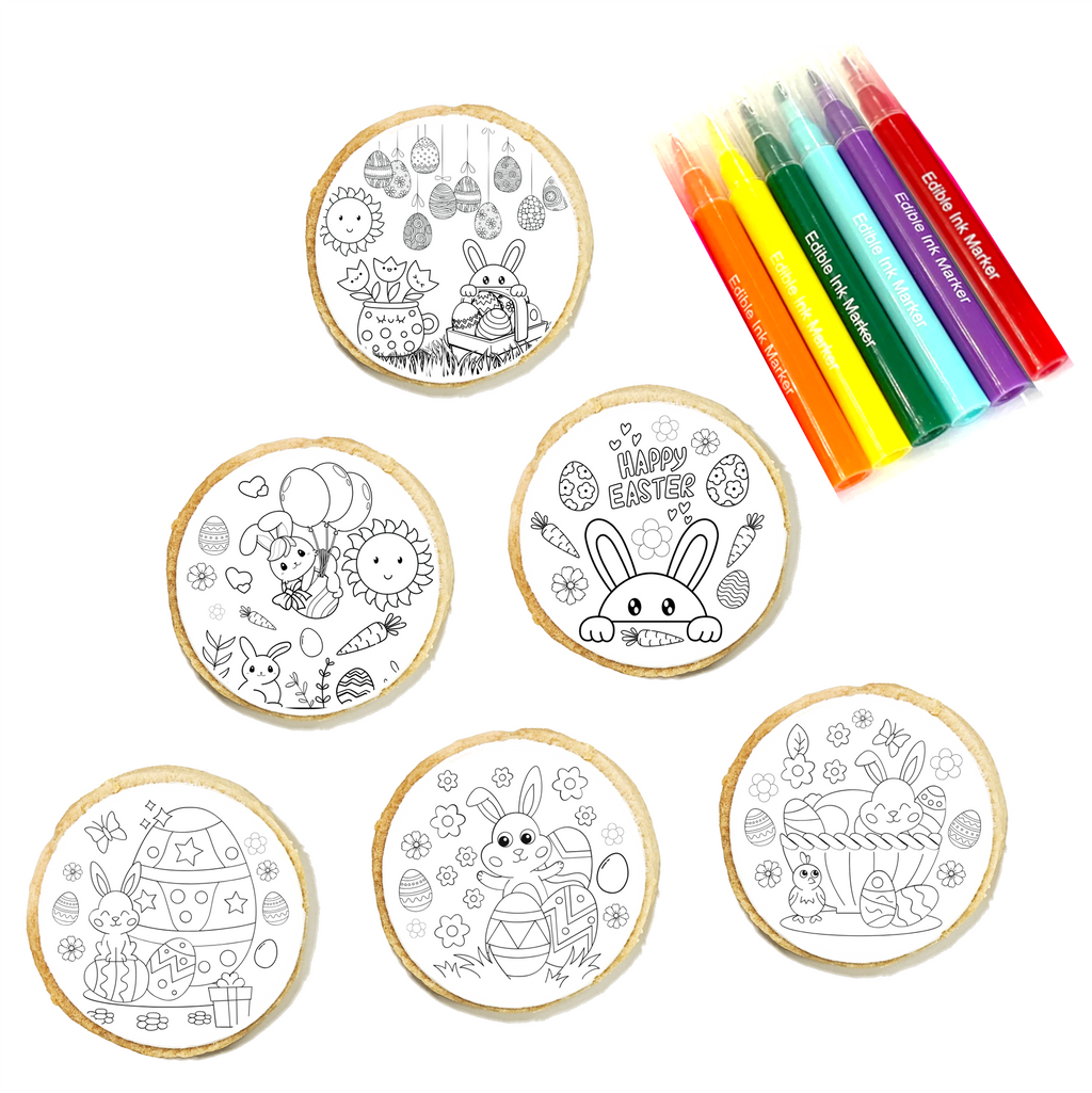 Easter Cookie Coloring Kit 6-Pack