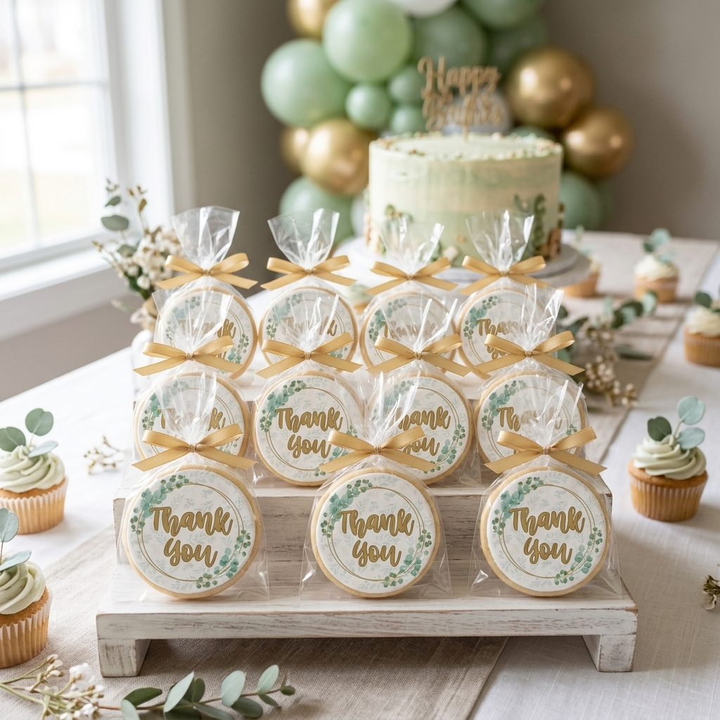 Eucalyptus Thank You Cookies