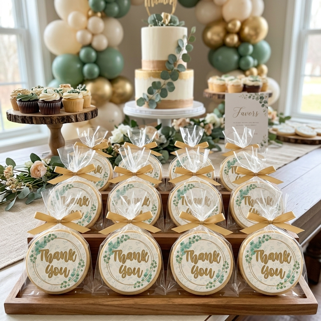 Eucalyptus Thank You Cookies