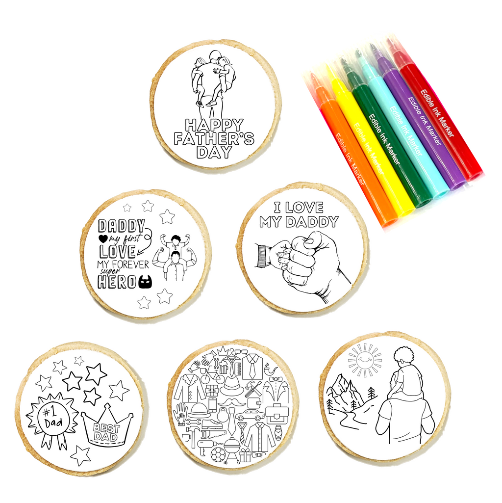 Father's Day Cookie Coloring Kit
