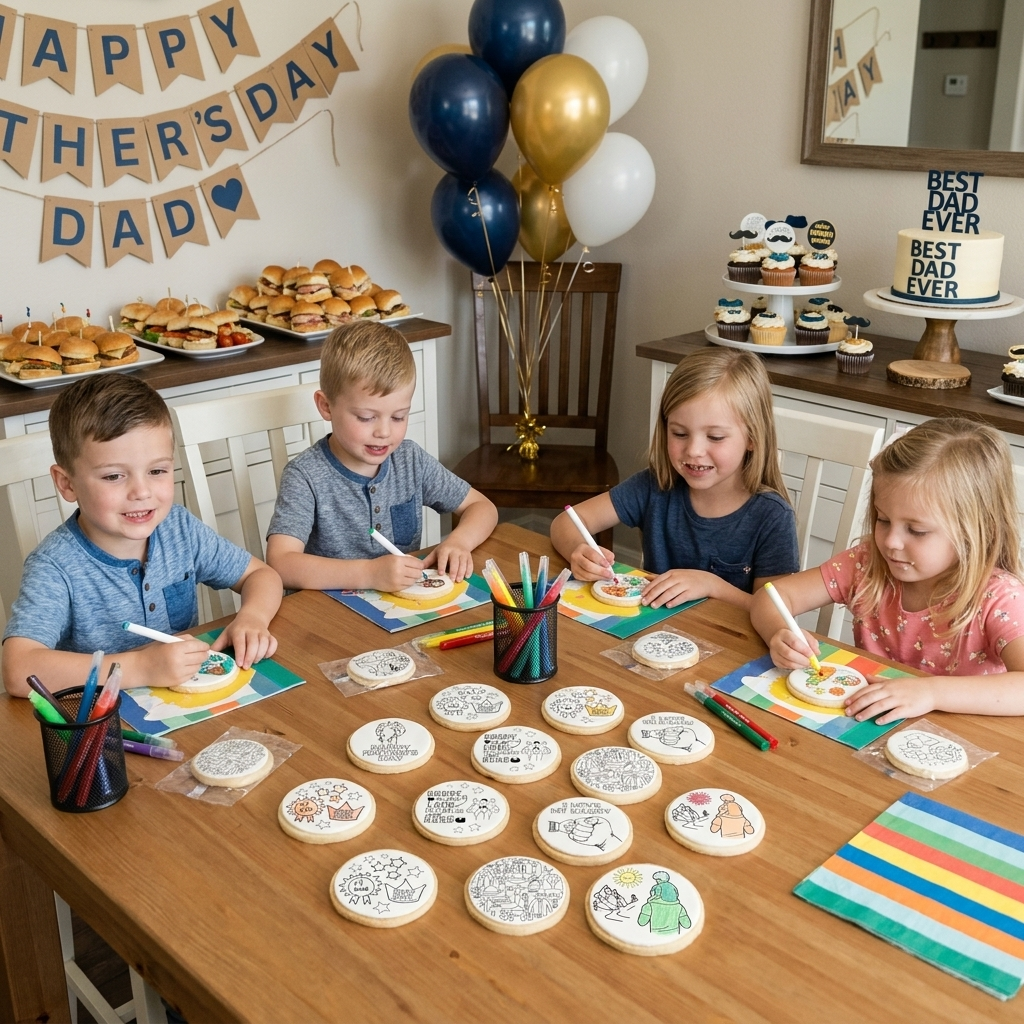 Father's Day Cookie Coloring Kit