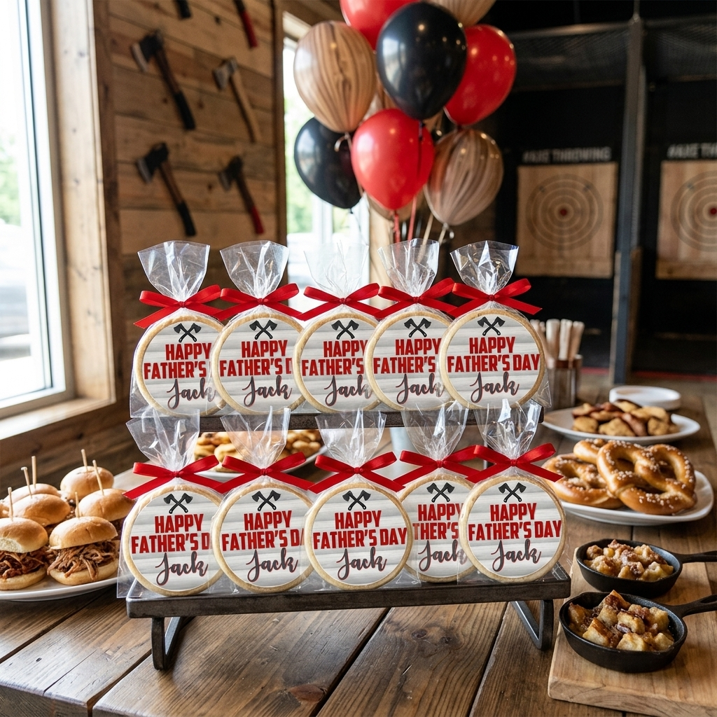 Father's Day Personalized Lumberjack Cookies