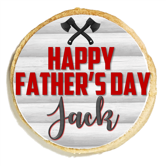 Father's Day Personalized Lumberjack Cookies