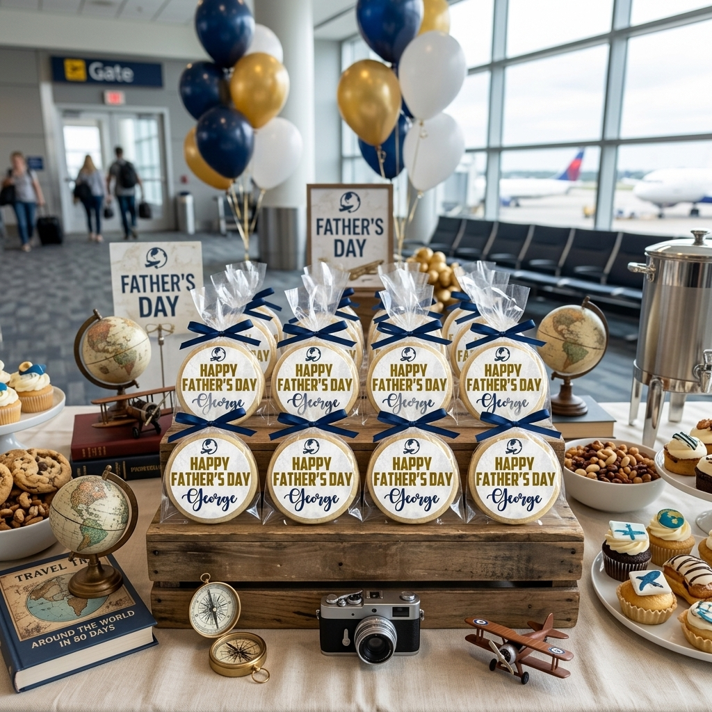 Father's Day Personalized Travel Dad Cookies