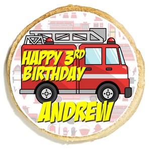 Fire Truck Cookies