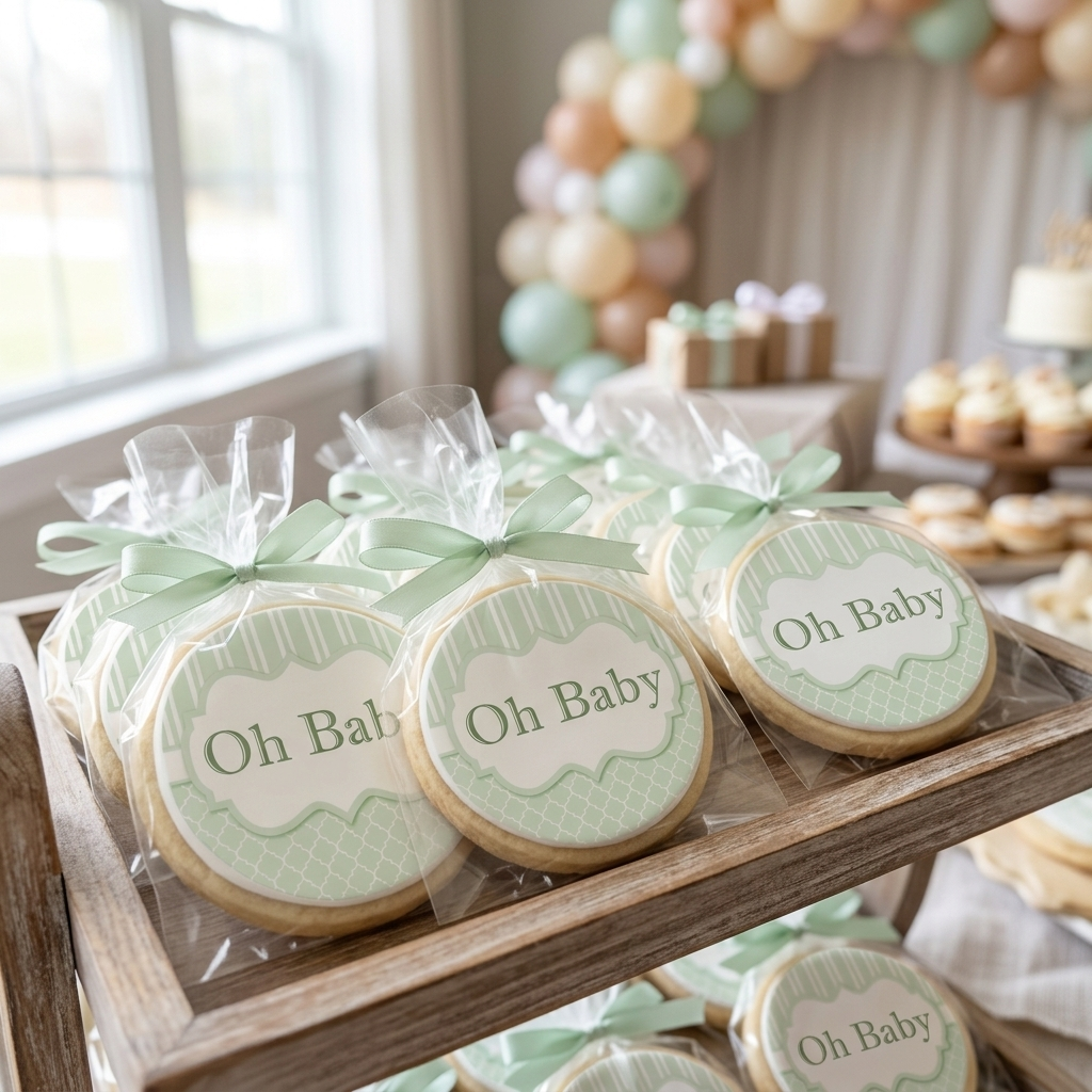 Green Oh Baby Trellis Cookies