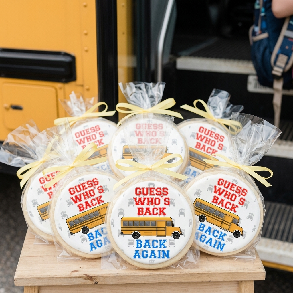 Guess Who's Back Bus Driver Cookies