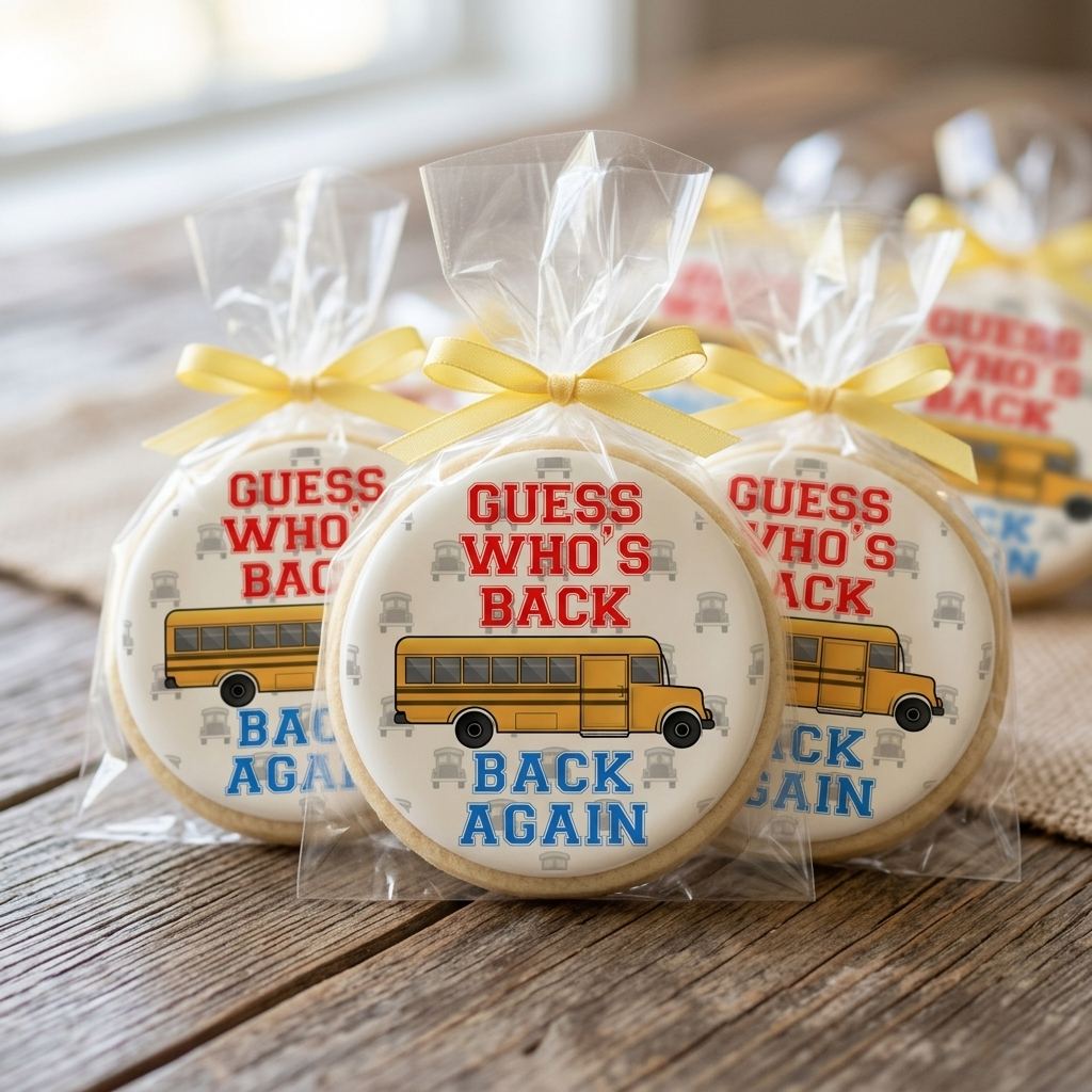 Guess Who's Back Bus Driver Cookies
