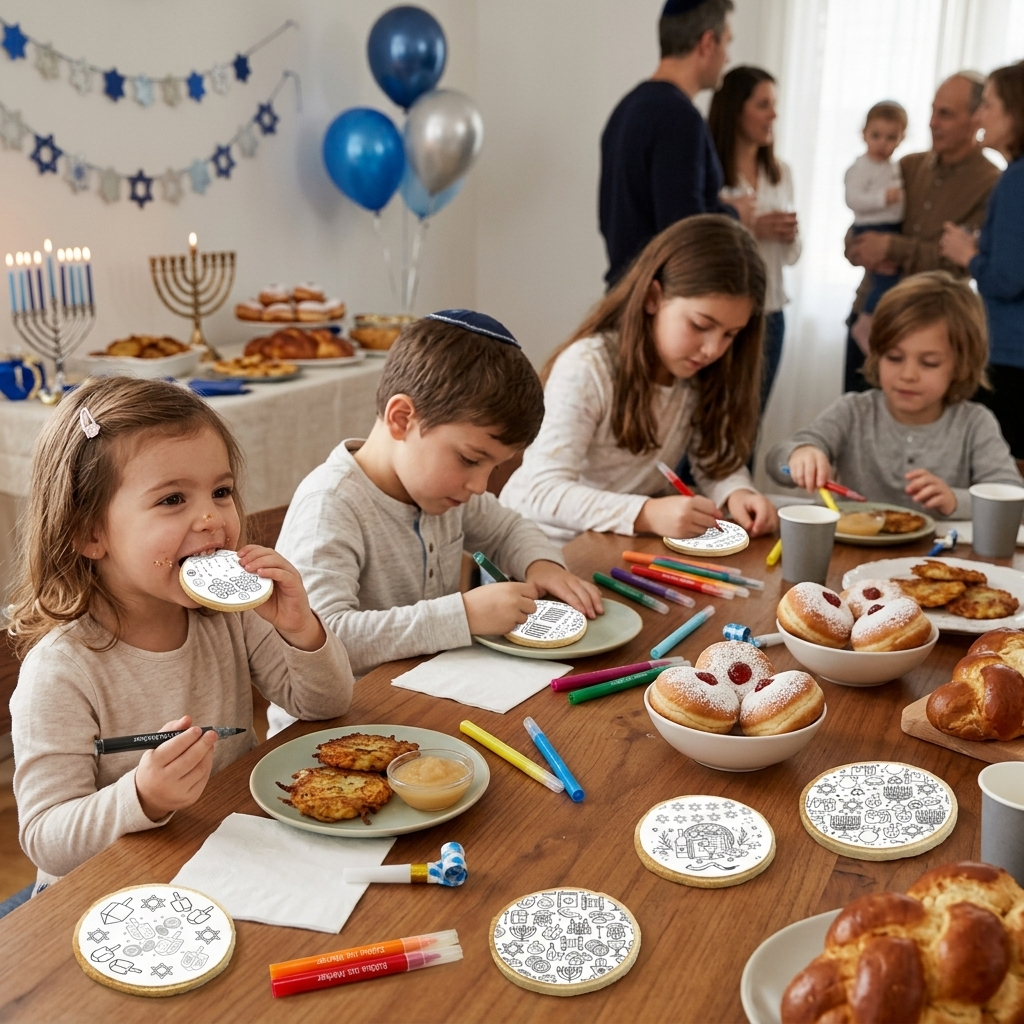 Hanukkah Cookie Coloring Kit 6-Pack