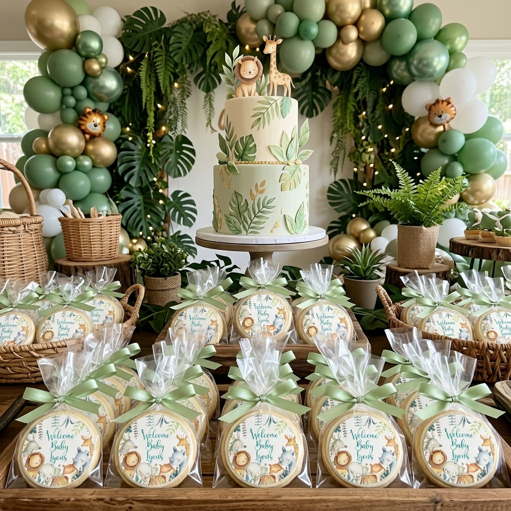 Jungle Baby Animal Cookies