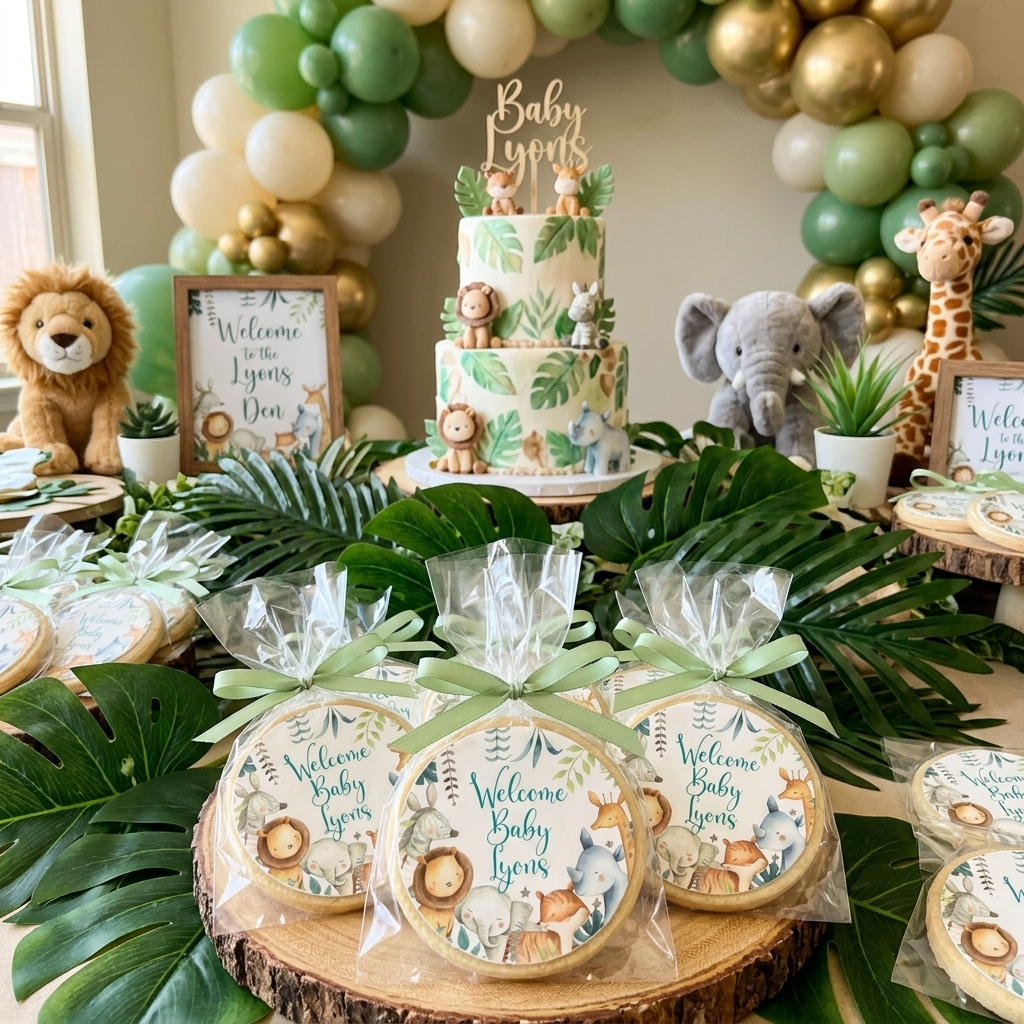 Jungle Baby Animal Cookies