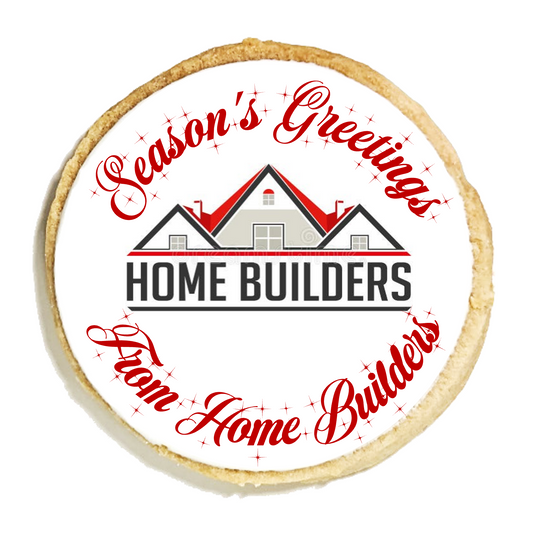 Season's Greetings Logo Cookies