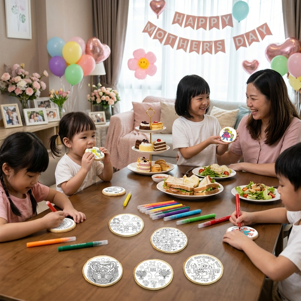 Mother's Day Cookie Coloring Kit