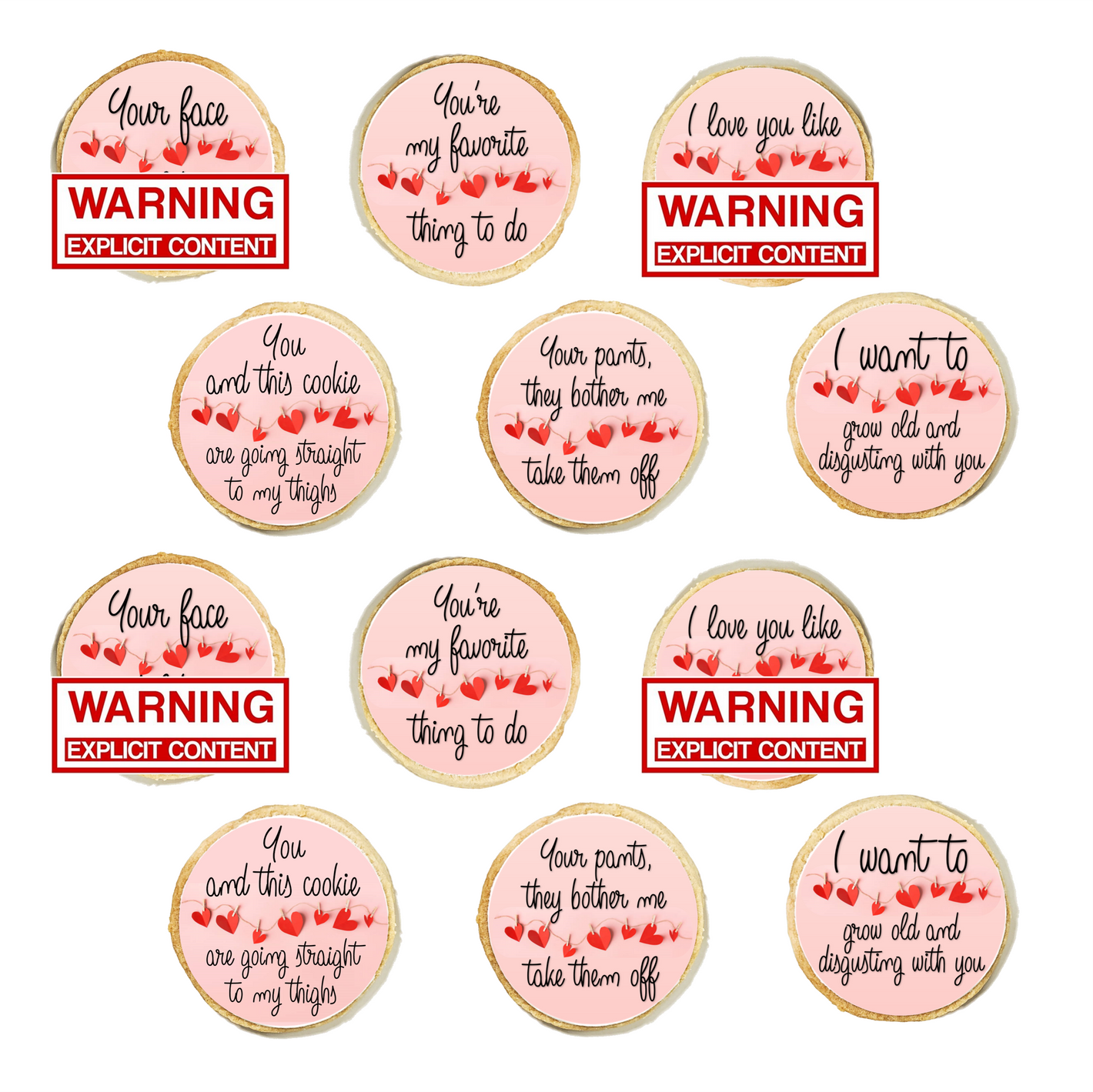 Naughty Valentine's Cookies