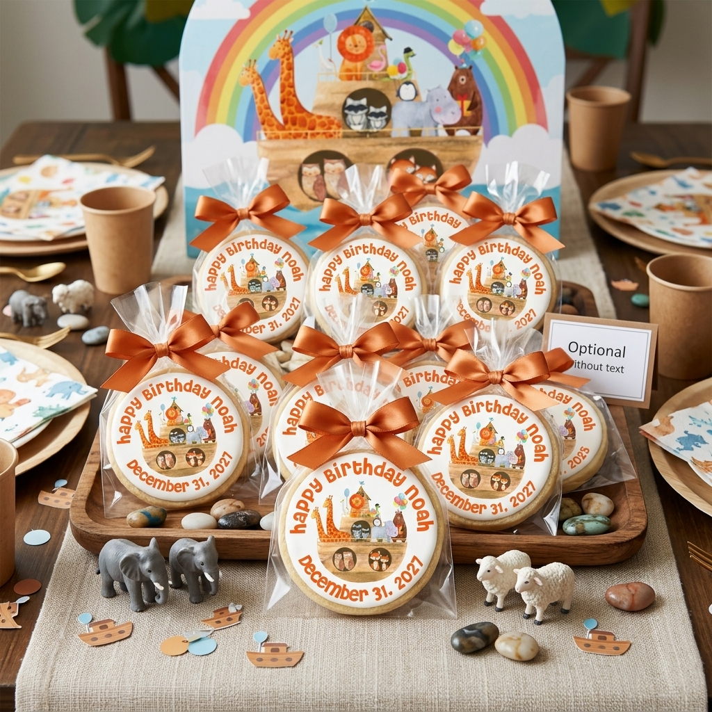 Noah's Arc Birthday Cookies